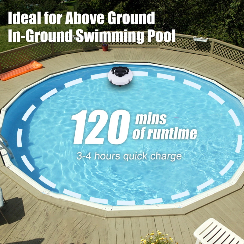 Wireless robot pool cleaner