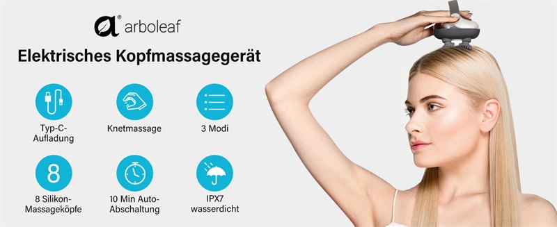 arboleaf Kopfhaut-Massagegerät