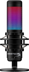 HyperX QuadCast S - RGB USB condenser microphone for PC, PS4 and Mac, vibration and shock protected, pop protection, gaming, Twitch, YouTube,Discord