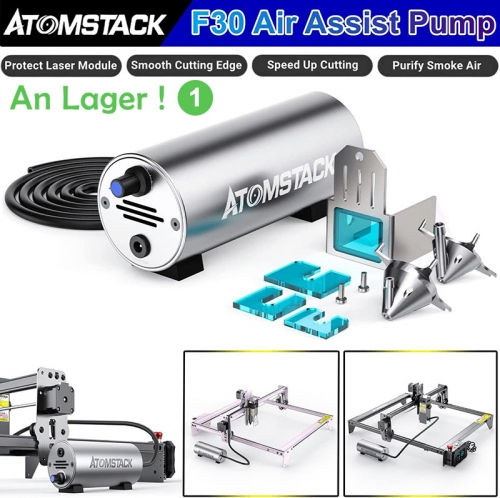 ATOMSTACK F30 Laser Engraving Air-Assisted Accessory High Airflow 10-30L/min for ATOMSTACK A5 X7 S10 A10 PRO Laser Engraver