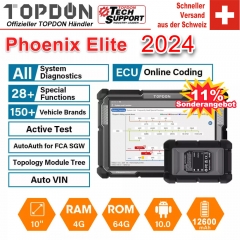 Topdon Phoenix Elite OBD2 Diagnostic Scanner Programming