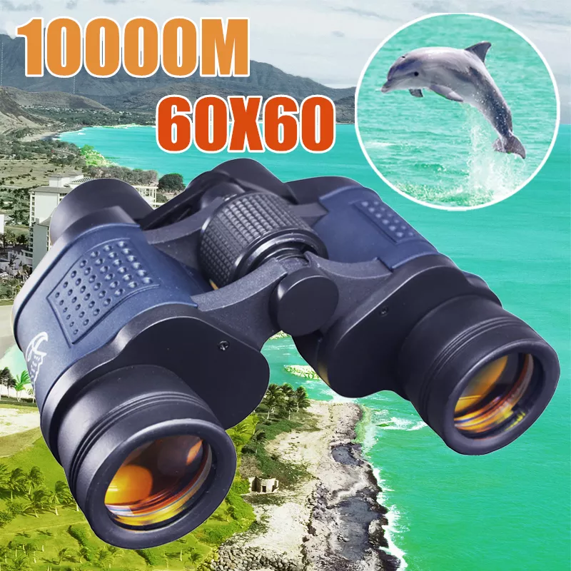 Telescope 60X60 HD Binoculars High Clarity 10000M High Power For Outdoor Hunting Optical Lll Night Vision Binoculars Fixed Zoom