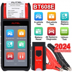 Autel MaxiBAS BT608E Battery Tester Electrical System Analyzer With Built-In Thermal Printer All Systems Diagnosis