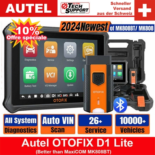 Autel OTOFIX D1 Lite Bluetooth Code Reader Auto Diagnosescan-werkzeug Aktive und Batterie Test OBD2 Scanner PK MK808BT