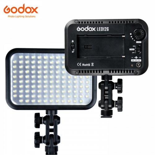 Godox LED126 panneau lumineux vidéo 126 lampe à LED éclairage de Studio 2200LM 5500-6500K luminosité continue pour caméra DV prise de vue de mariage