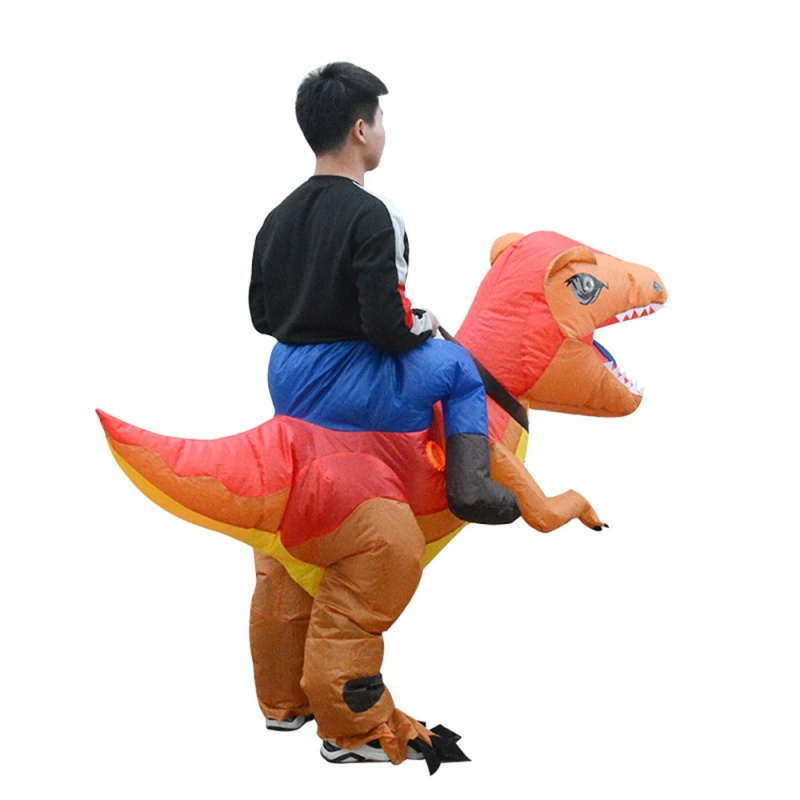 Inflatable dinosaur costume