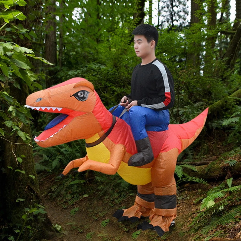 Aufblasbares Dinosaurier-Kostüm