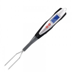 ICH-203 BBQ Thermomètre à viande de cuisine rétroéclairé bleu à lecture instantanée avec longues fourchettes