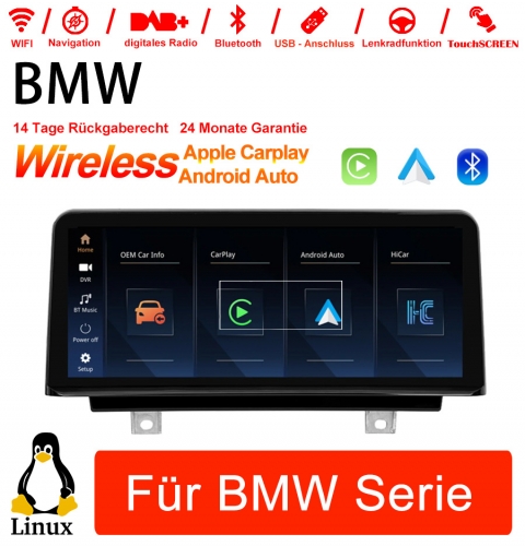 Linux Car Radio/Multimedia for BMW Series with Built-in Carplay, Android Auto, Navigation & Bluetooth