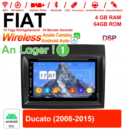7 pouces Android 12.0 autoradio / multimédia 4GB RAM 64GB ROM pour FIAT Ducato avec WiFi NAVI Bluetooth USB