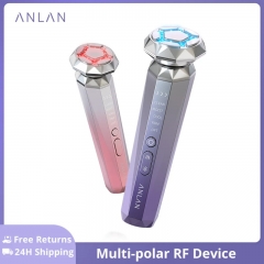 Anlan RF Gesichts massage gerät ems Facelift ing Anti-Aging LED-Lichttherapie Anti-Falten Multi-Polar RF heiße kalte Hautpflege Beauty-Gerät