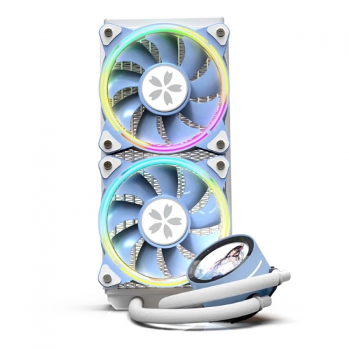 Yeston Integrated water-cooled cooler with high performance water pump Dual ARGB fans support ARGB motherboard synchronization