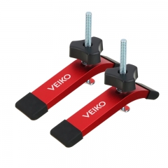 2 Quick Release T-Rail Retaining Brackets with T-Bolt and Slider Aluminum Alloy Wood Clamping Brackets for Routers, Drill Presses and CNC Table Saws
