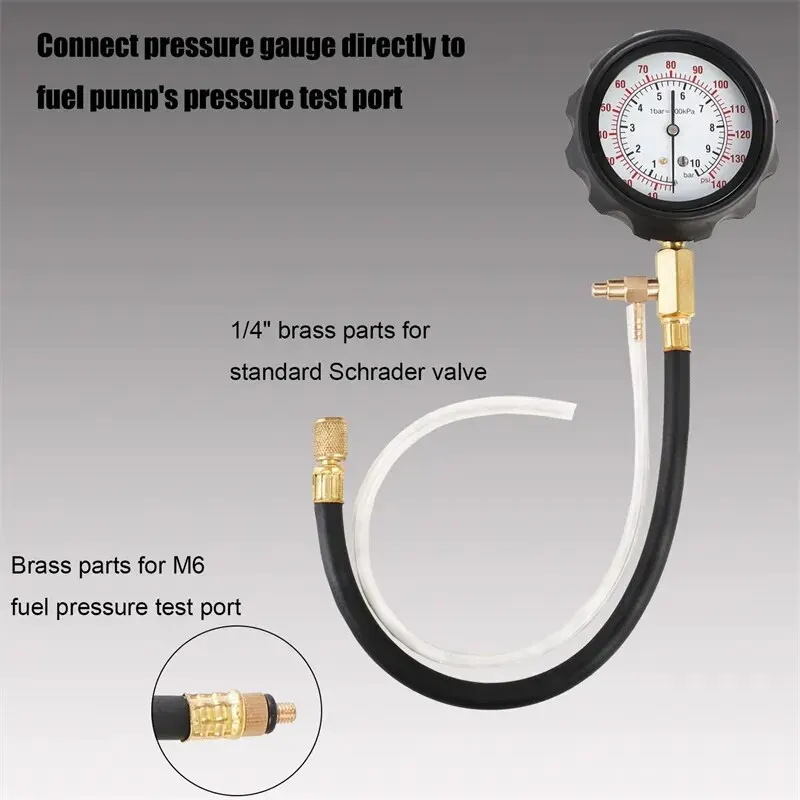 Fuel pressure tester set