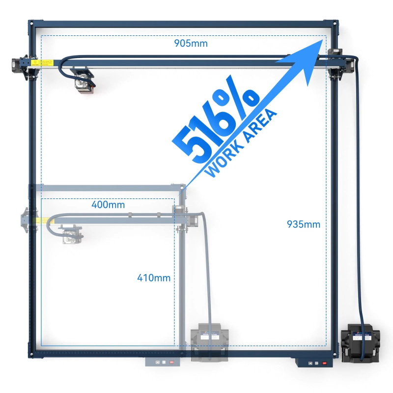 Lasergravur Graviermaschine Erweiterungs kit