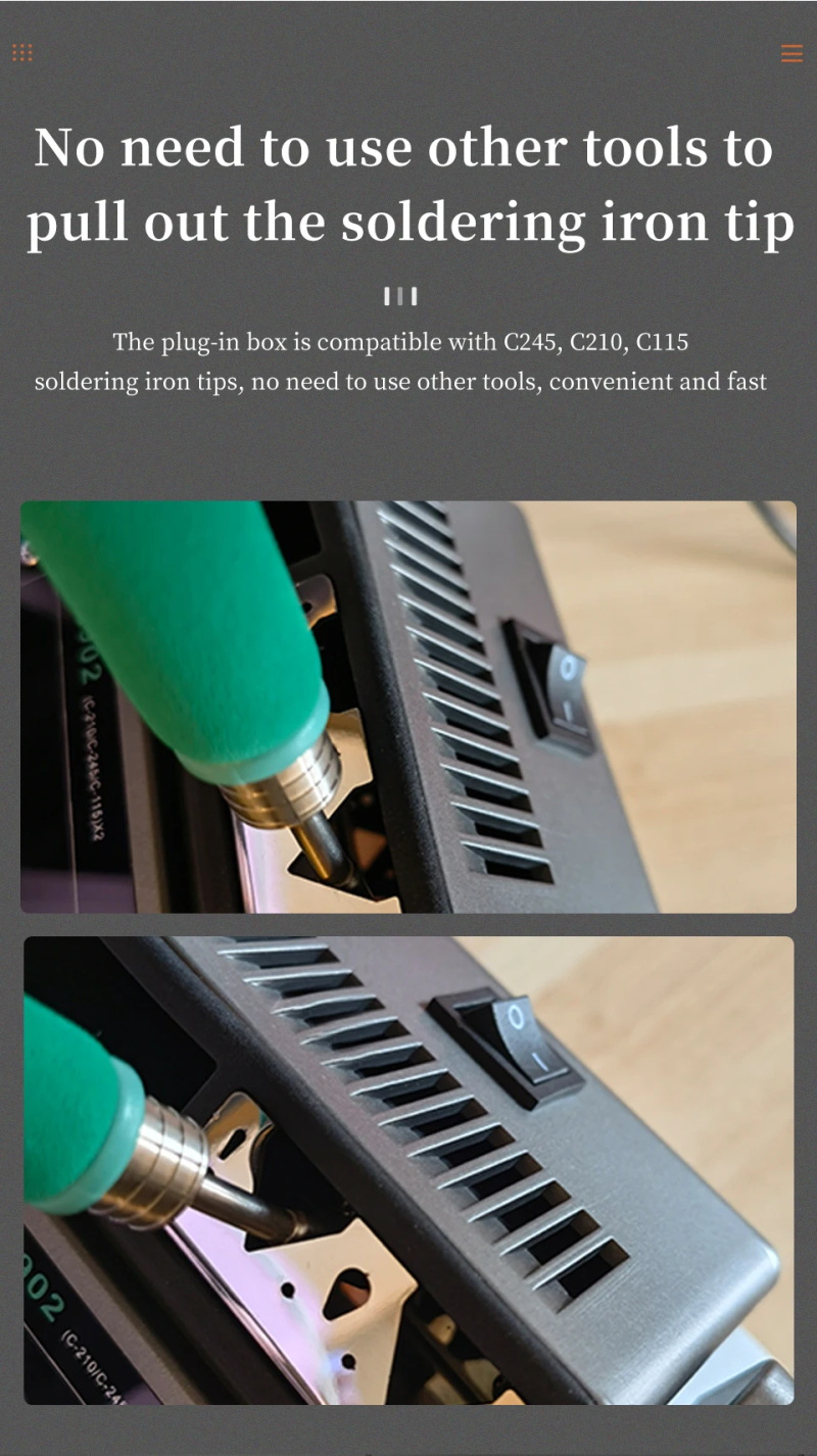 soldering station c115 c210 c245