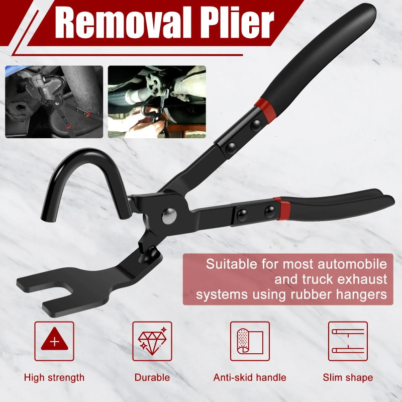 Pliers for exhaust rubbers