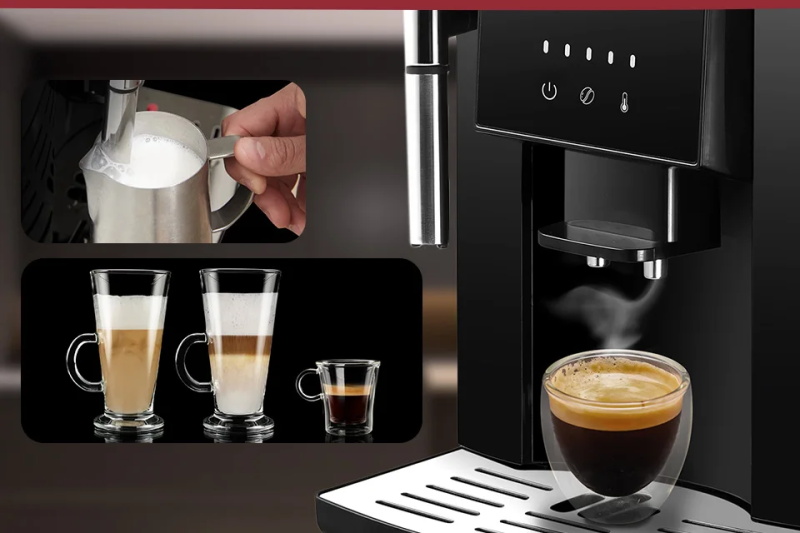 Fully automatic 19 bar coffee machine