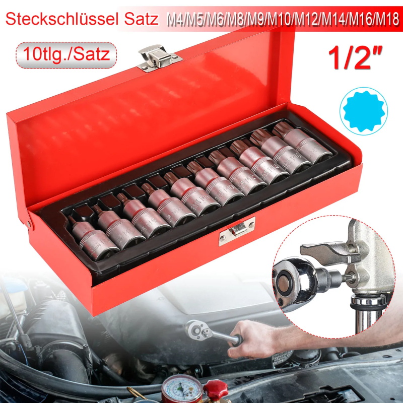 Multi-tooth socket wrench set