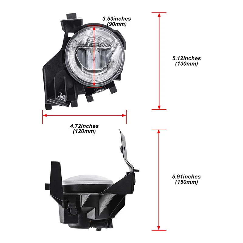 Fog lamps with daytime running lights Subaru Impreza