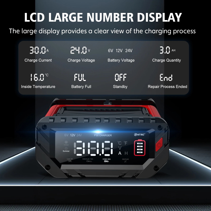 Charger car battery 12V 30A