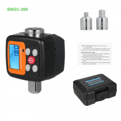 Torque meter with digital display, 1/2'' to 3/8'' adapter, 4 torque units, backlit display, for home automotive repairs