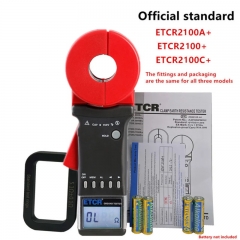 Etcr etcr2100a testeur de résistance de terre pour terminal de terre numérique 32mm haute précision 200 ohm compteur de résistance de boucle