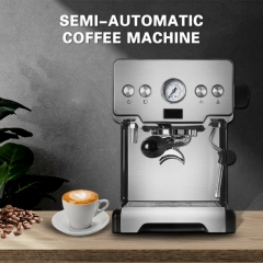 Machine à café italienne semi-automatique, 15 bars, cappuccino, bulles de lait, expresso, pour la maison, latte