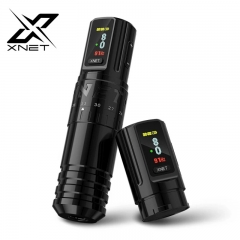 Xnet vipera – machine à tatouer professionnelle sans fil, course réglable, affichage OLED 2.4-4.2mm, batterie 2400mAh pour tatoueurs