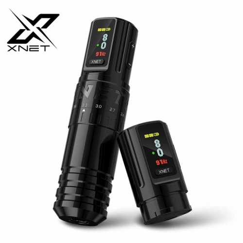 Xnet vipera professional wireless tattoo machine adjustable stroke 2.4-4.2mm OLED display 2400mAh battery for tattoo artists