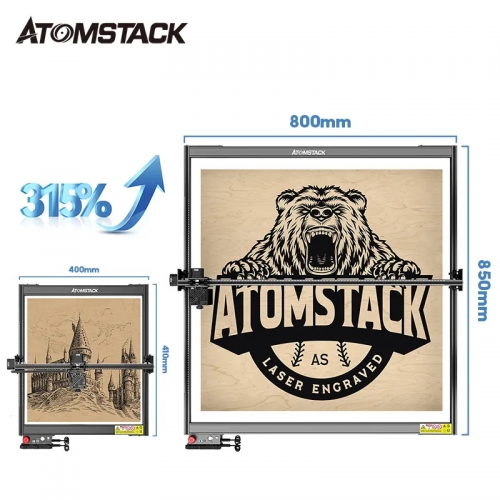 ATOMSTACK E85 Rahmen für Laser Engraver Bis zu 850mm x 800mm Gravur Bereich für A5/A10 /s10 Pro /A10 PRO/A20 PRO S20 PRO/A30 PRO/S30 PRO/S40 PRO