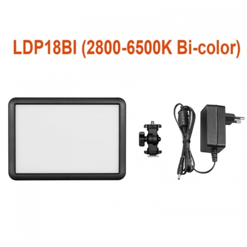 Godox LDP18Bi LED Video Light Photography Light Panel 22W LED Fill Light 2800K-6500K Bi-color