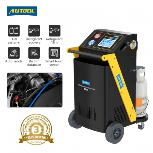 Autool lm708 refrigerant recovery machine 3/8hp dust vacuuming & refueling & refrigerant recycling filling machine for r134a & r1234yf