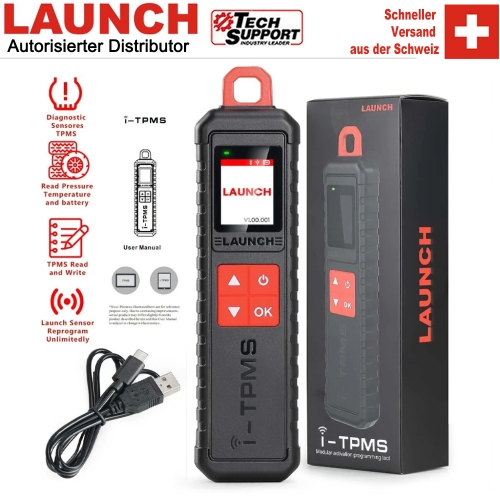 Launch X431 i-TPMS TSGUN Advanced Tire Pressure Monitoring System with Support for 315/433MHz Sensors