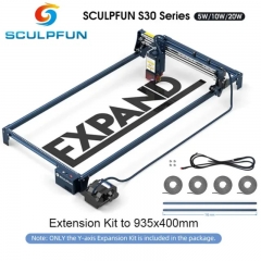 Sculpfun Laser gravure bereich extension kit Kit d'extension de l'axe Y pour machine à graver laser S30 / S30 Pro/ S30 Pro Max