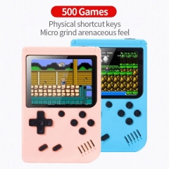 Mini console de jeu vidéo portable rétro, 8 bits, écran LCD couleur de 3.0 pouces, lecteur de jeu couleur pour enfants, 500 jeux intégrés