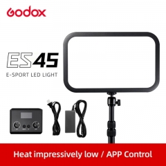 Godox E-Sport LED Light ES45 Kit 2800K-6500K Poteau de montage avec application et télécommande