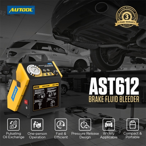 AUTOOL AST612 12V Vehicles Pulsating Brake Oil Exchanger Four Clutch Slave Cylinder Automotive Brake Extractor Oil Pump Machine