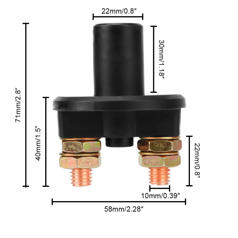 Battery disconnect switch 12V / 24V