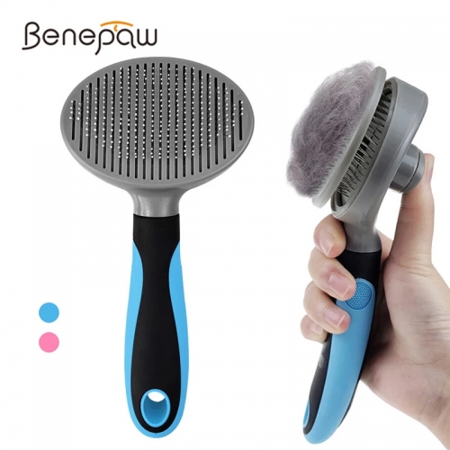Efficient Self Cleaning Slicker Dog Salon Brush For Small Large Dogs Cats Comfortable Safe Anti-slip Comb For Pets