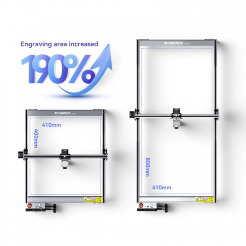 Atomstack X7 Pro/S10 Pro Lasergraviermaschine Erweiterungssatz-Kit 850*410mm Gravierbereich