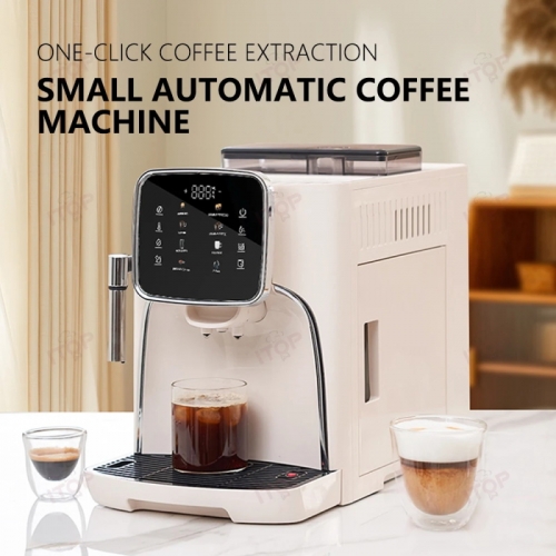 Automatic coffee machine with milk frother touchscreen intelligent control 19 bar espresso