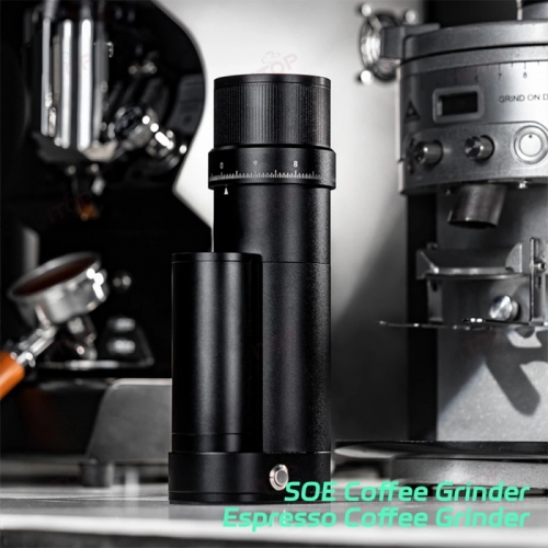 Elektrische Espresso-Kaffeemühle 48mm integrierte CNC-Außengrat-Haushalts kaffeemühle für Kaffee zum Übergießen