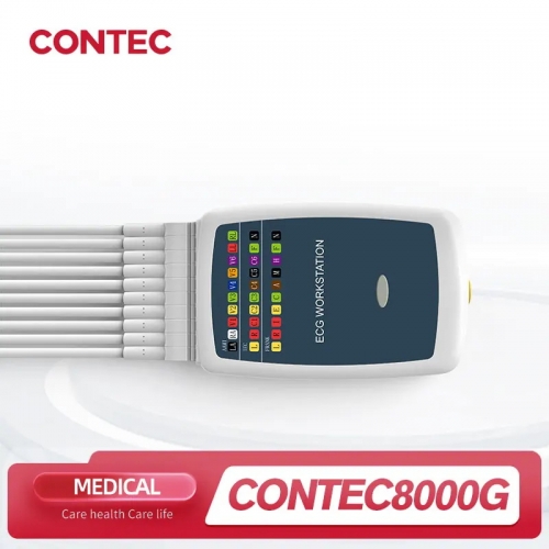 Contec 8000G Multi-function PC ECG/ECG Workstation System 12 Lead Resting Blood Pressure Monitor