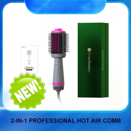 Beauty functional five-in-one professional hot air comb hair dryer straight hair curling equipment salon