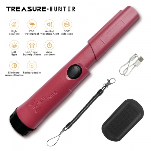 Détecteur de métaux portable, pointeur, sonde, détecteur d'or, localisation, étanche, sensibilité réglable