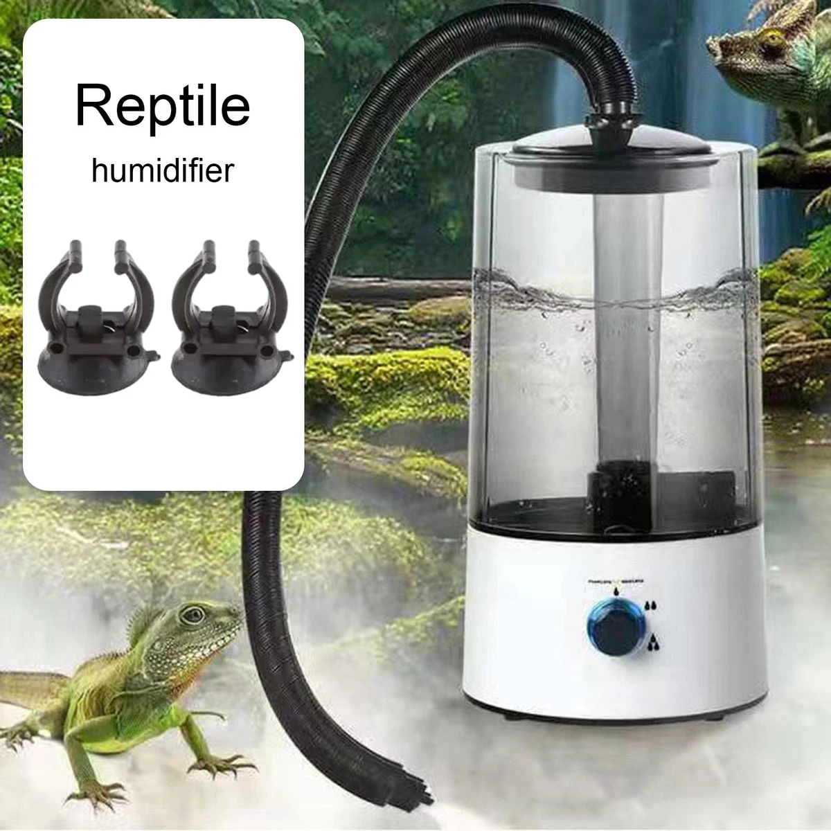 Humidificateur pour reptiles 4L avec tuyau et arrêt automatique