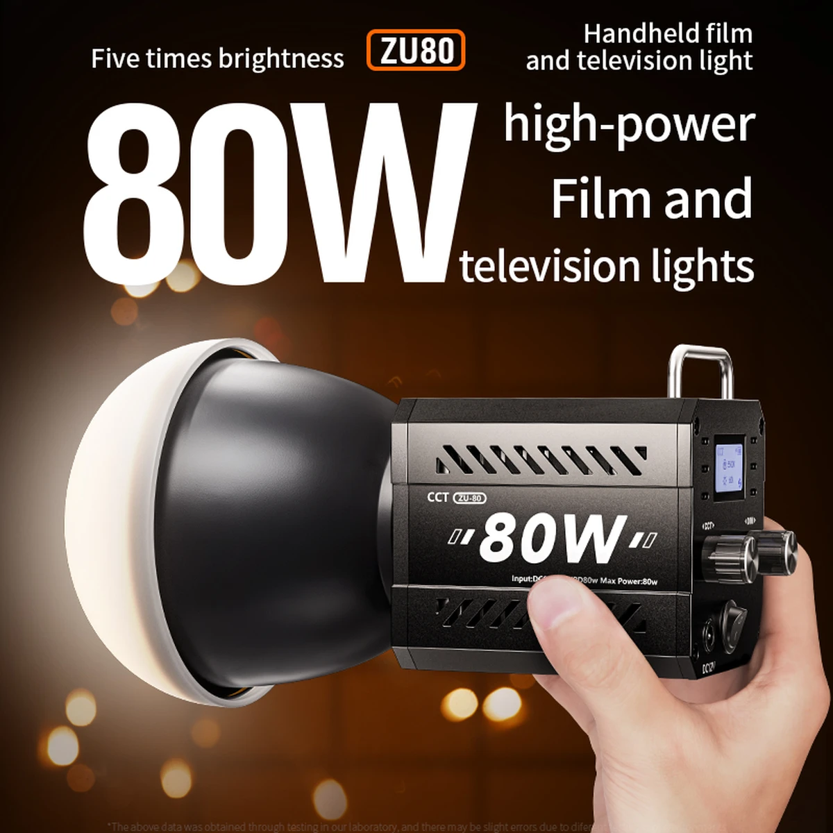 Zweifarbiges Kameralicht, 80 W, COB-Lampe, Perlen, Video-Fülllicht, Mini-Bowens