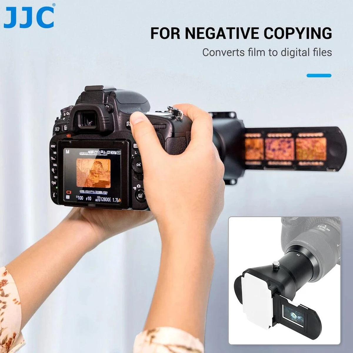 JJC Film-Digitalisierer & LED-Set für 35 mm mit Adapter-Set