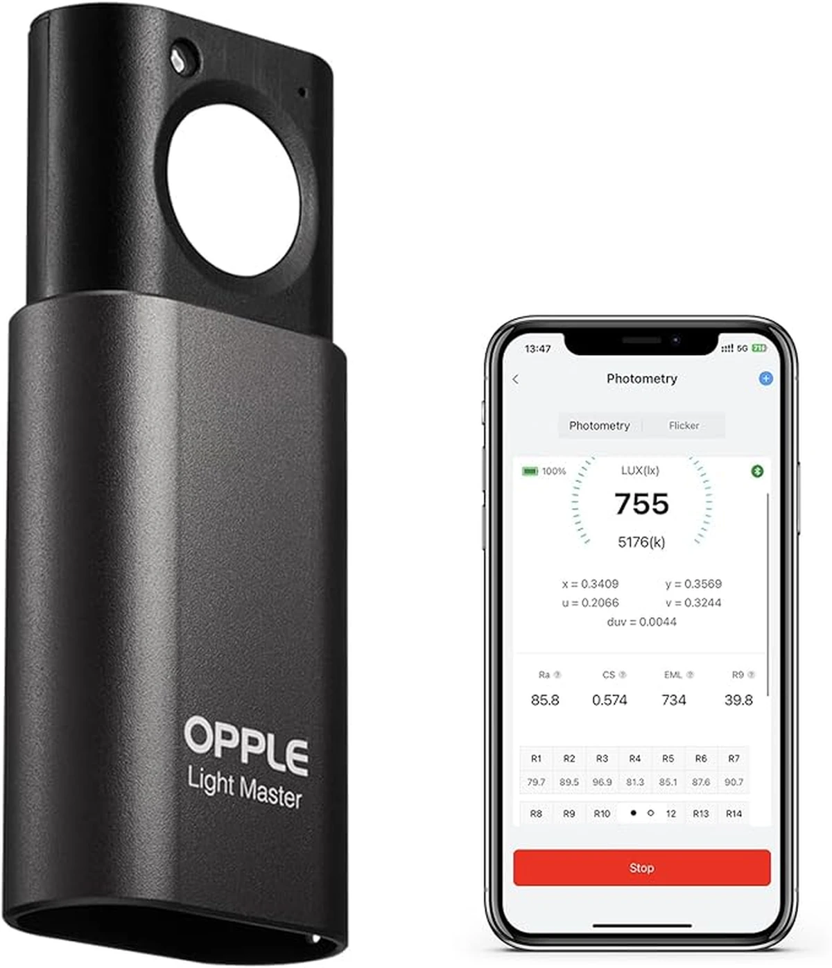 Luxmètre numérique Light Master 4 OPPLE, illuminomètre, capteur de mouvement